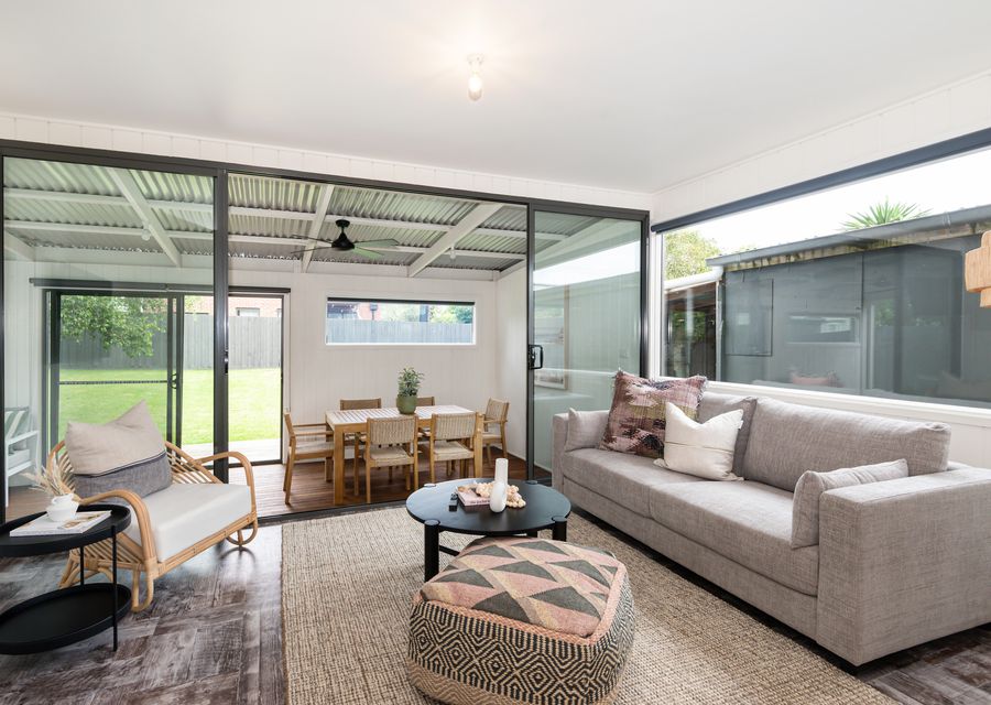 Living area in the back house 