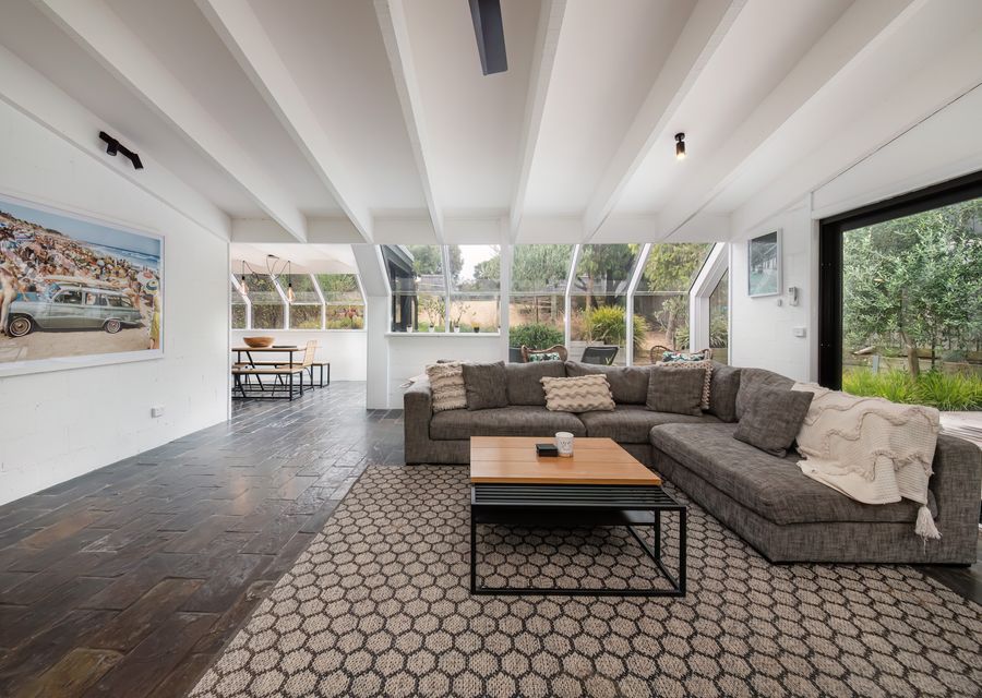 Light and bring living space leading out to out door entertaining 