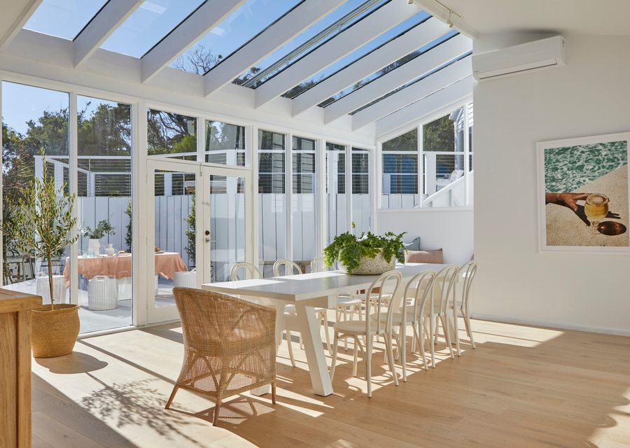Sunroom and dining room 