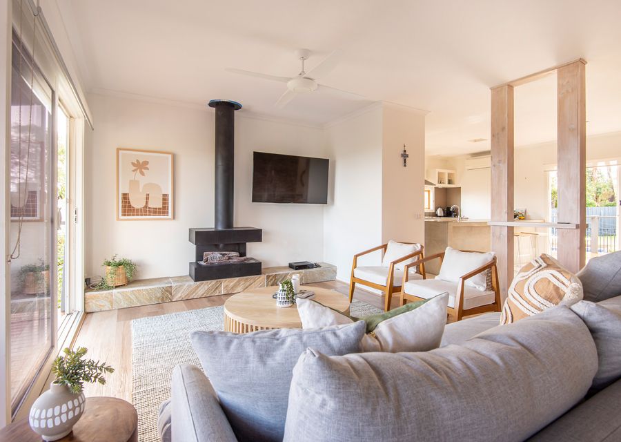 Gas fireplace for those cooler months 