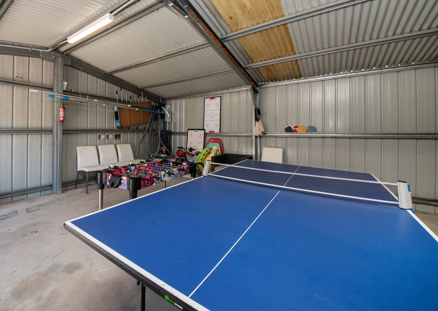 Games room with table tennis table 