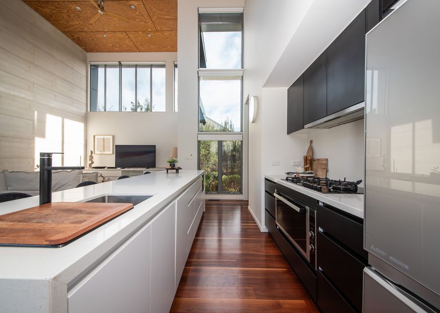 Kitchen with large island bench