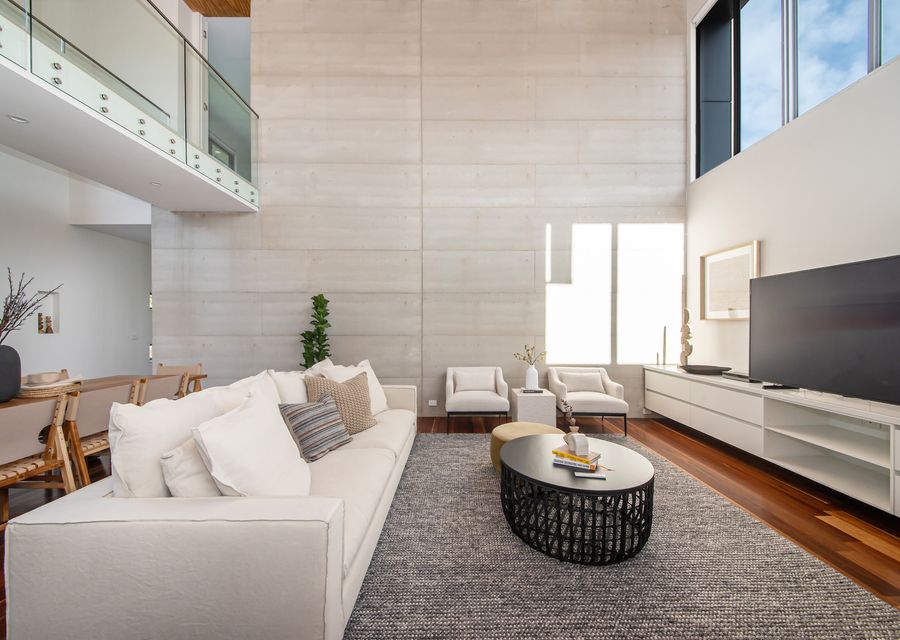 Lounge Room with Large Smart TV