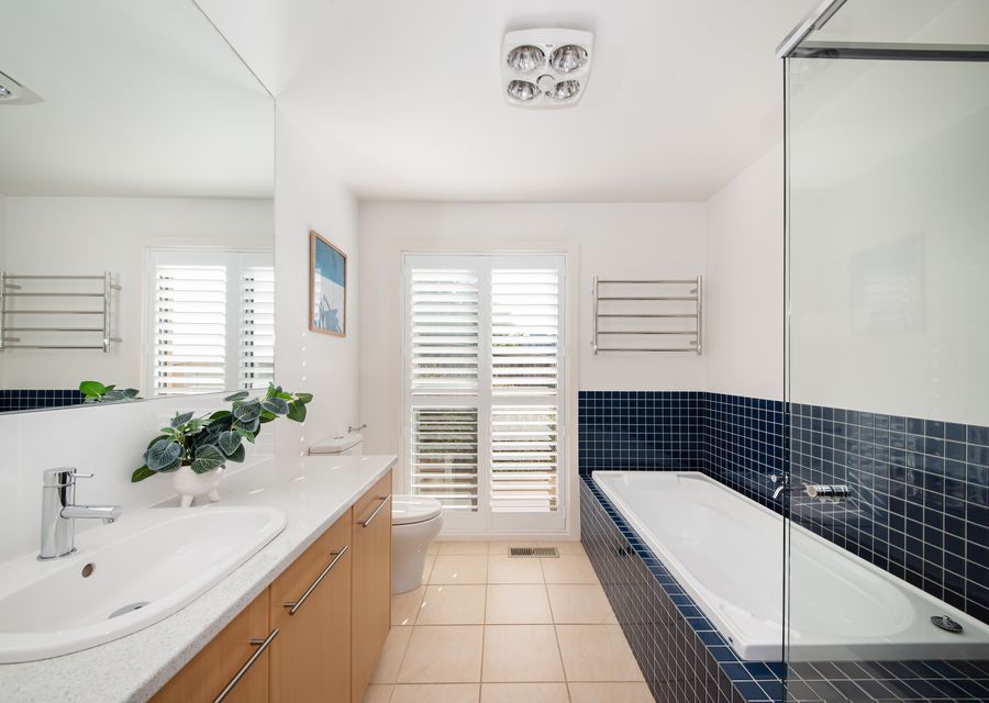 Enjoy our bath tub. Perfect for soaking away the stresses of the day. 