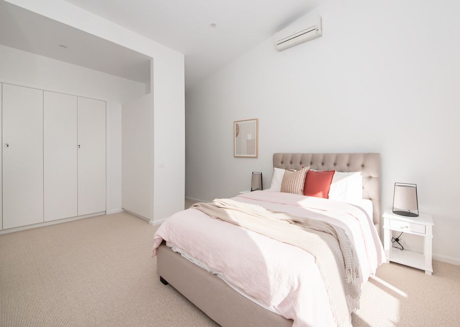 A welcoming ambiance in our bedroom that feels like home.