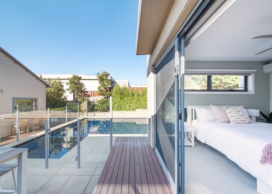 Bedroom with pool access 