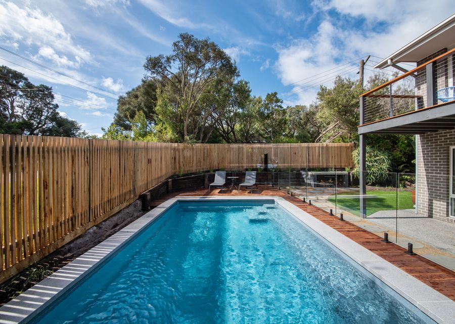 Solar heated pool 