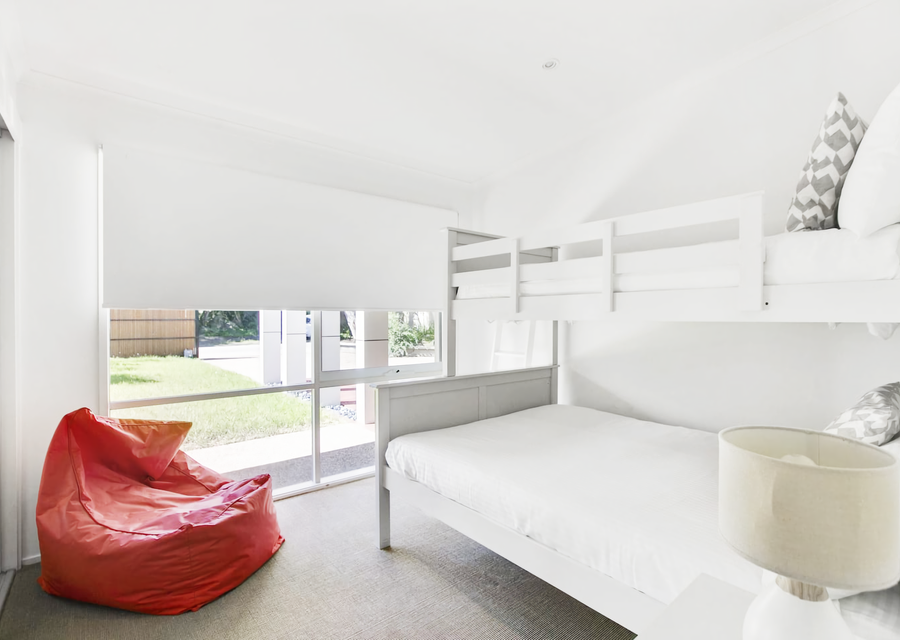 Bedroom 3 with triple bunk and trundle