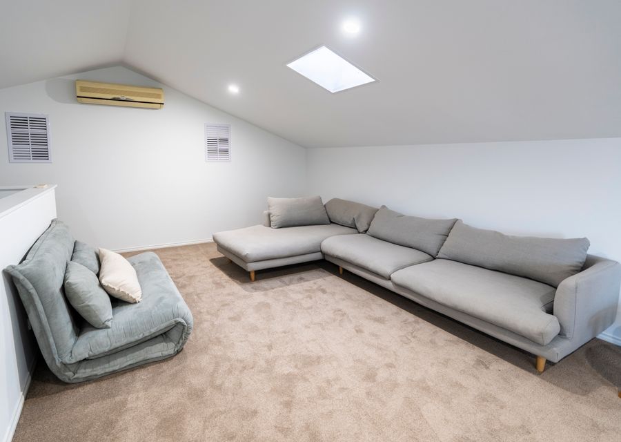 Third living area with pool table and games room