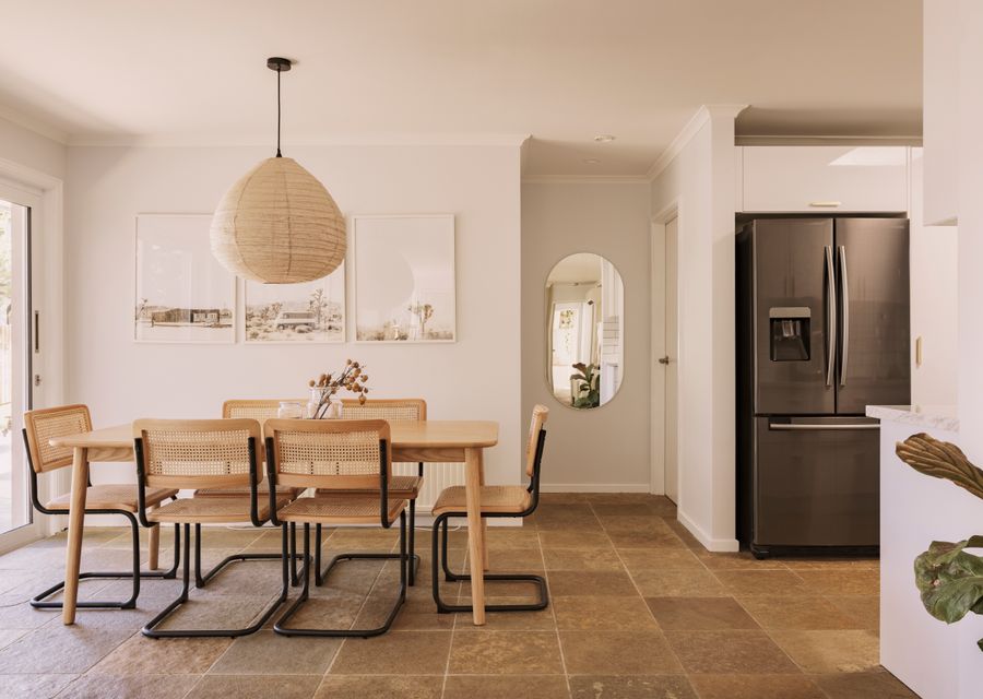 Dining space with seating for 6