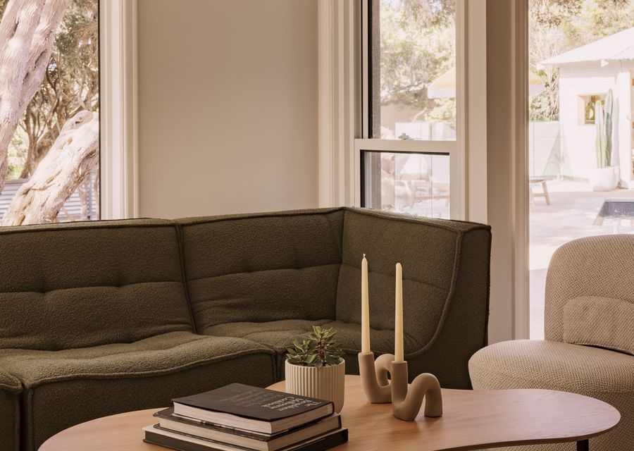 Open plan living with comfortable seating