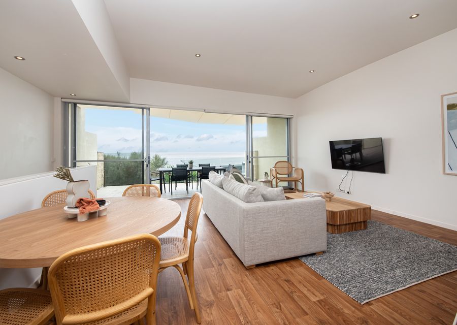 Upstairs living, dining 