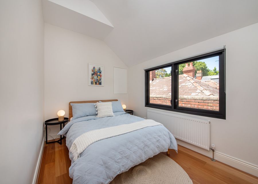 Bedroom three upstairs with double bed 