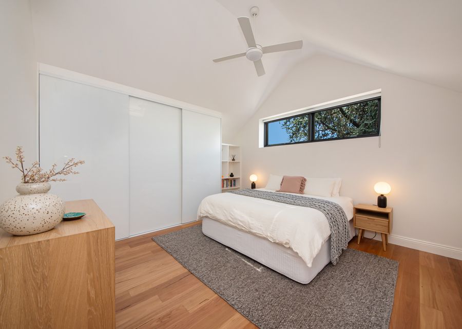 Bedroom two upstairs with king bed 