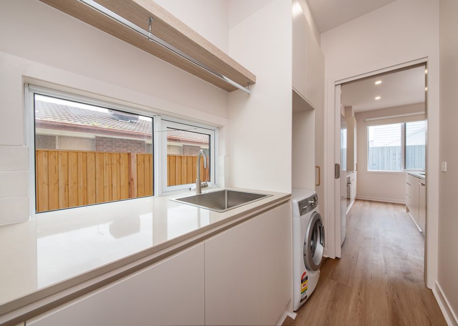 spacious laundry off the kitchen