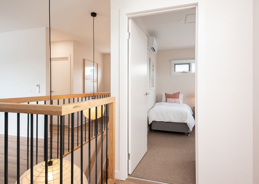 Classic exterior view of the upstairs and Bedroom Three.