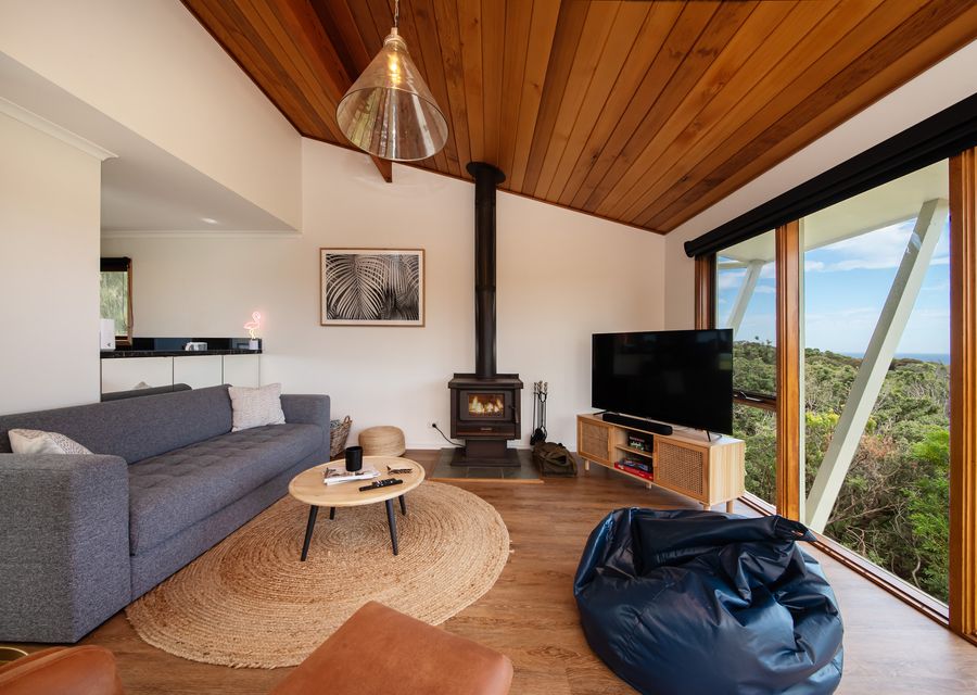 Cosy wood fire lounge