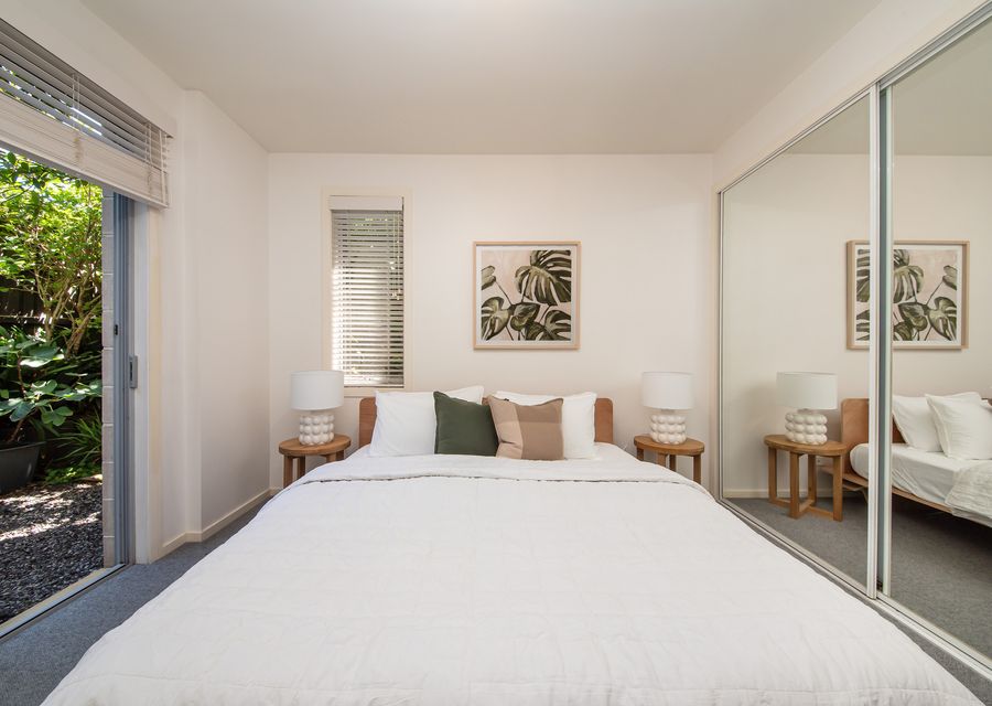 Bedroom  One with King bed and beautiful garden outlook