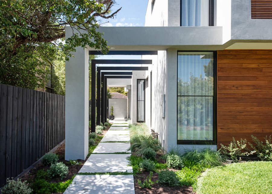 Modern entrance