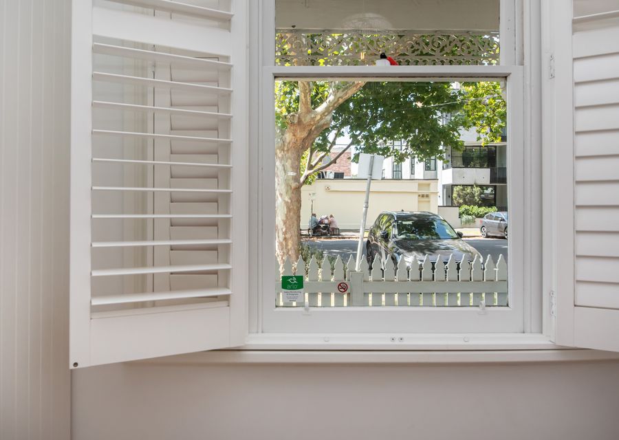 Windows showing the street