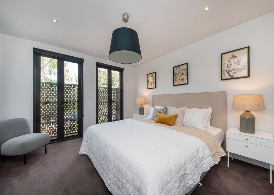 Master bedroom with king bed