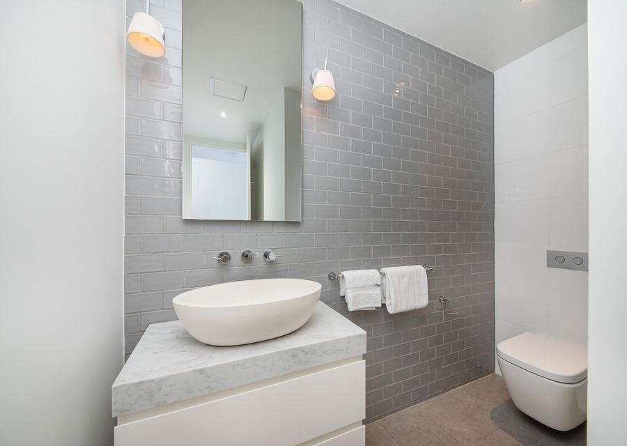 Bathroom with bath towels