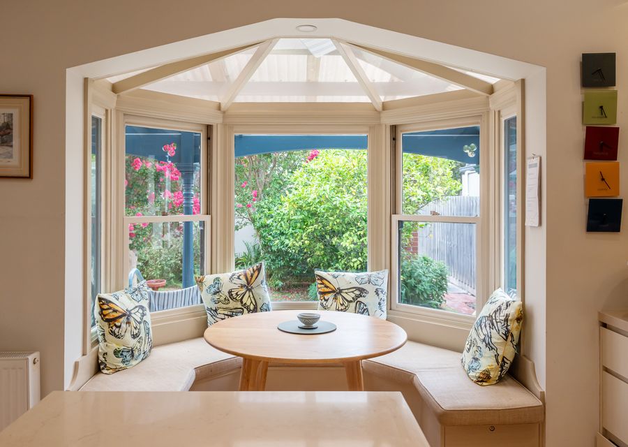 Sunny spot for a morning coffee and a read of the paper!