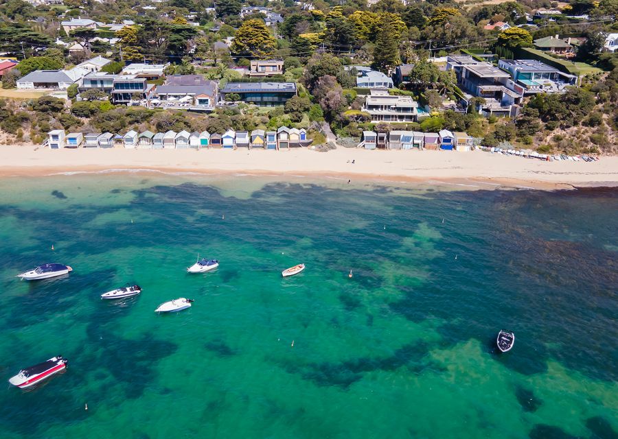 Enjoy the view of Portsea's calm waters.