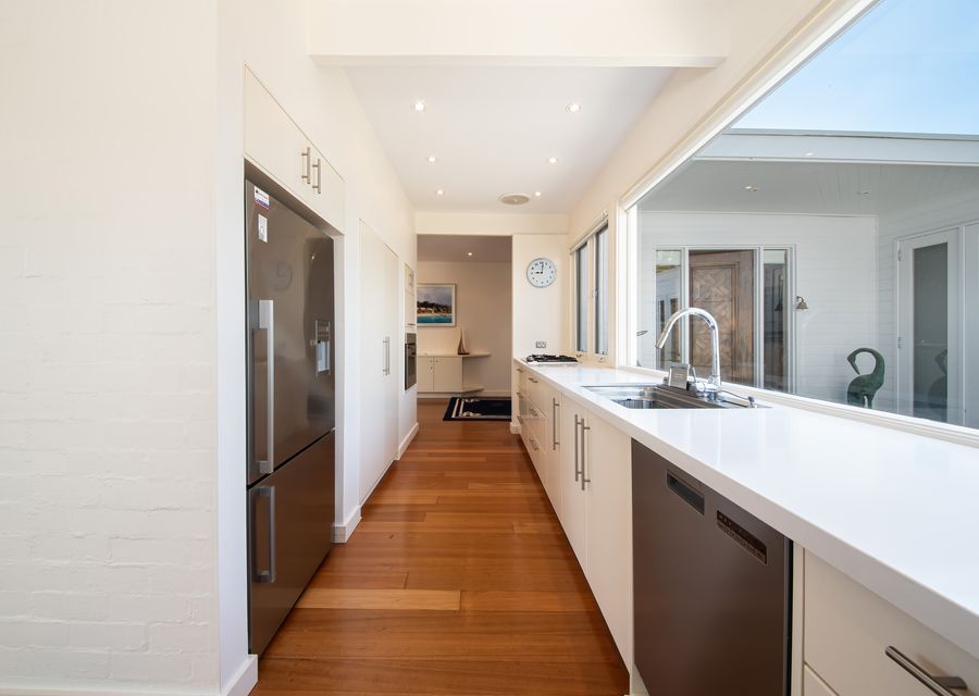 High-end dishwasher and refrigerator in the kitchen 