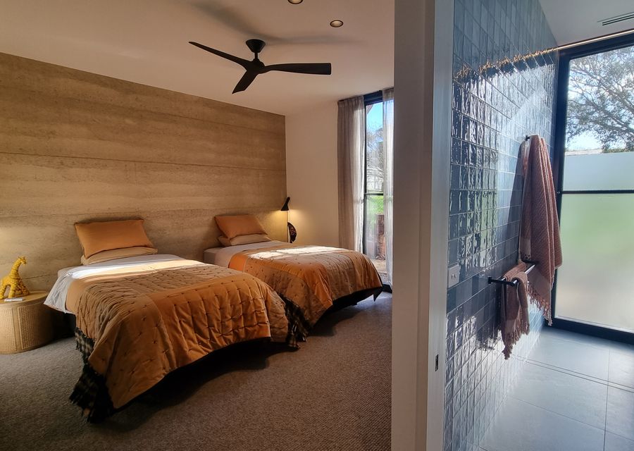 Bedroom two set up as king singles