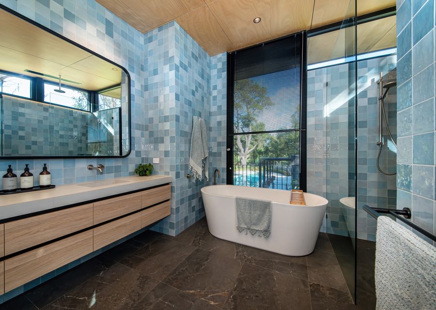 Stunning master ensuite with bath, shower and toliet