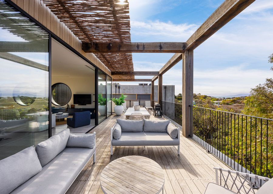 Spacious outdoor dining and the perfect space to relax whilst enjoying the views!