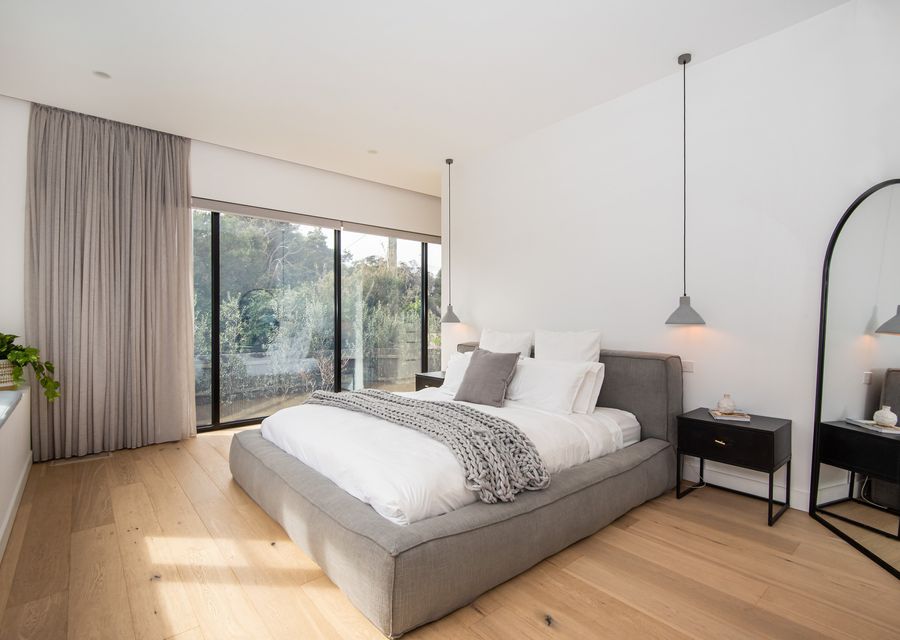 Master bedroom with king bed and ensuite