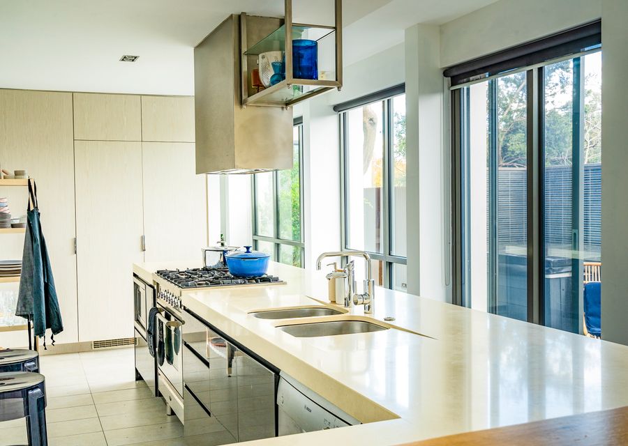 Kitchen with essentials and appliances