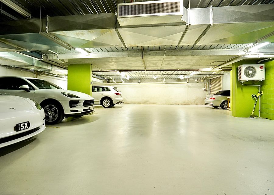 Secured parking in the building