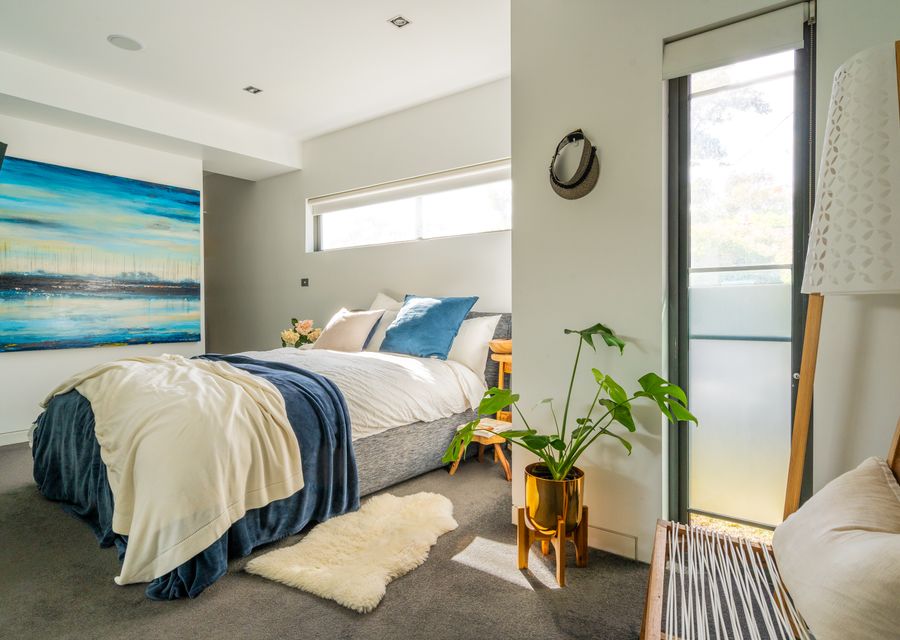 Light and bright master bedroom