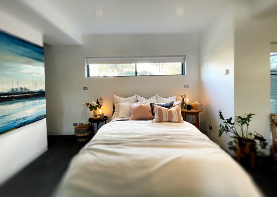 Master bedroom with walk in robe