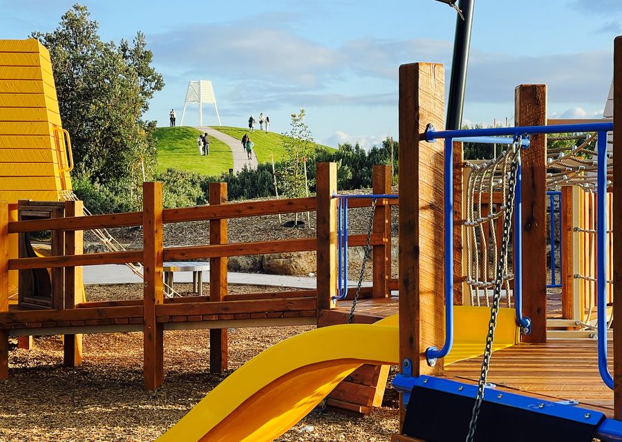 Enjoy your playtime with the little ones in this playground nearby the property