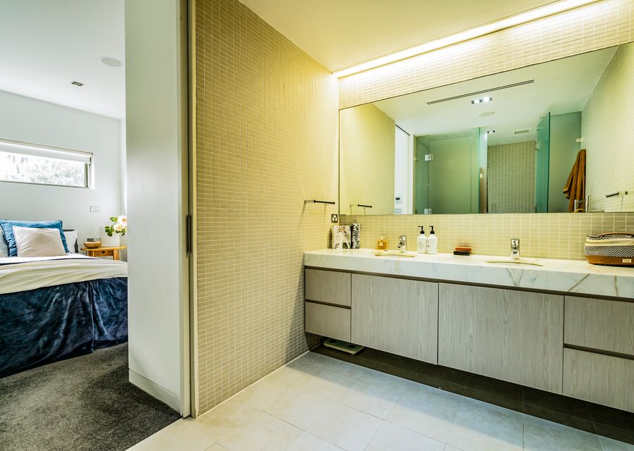 Master ensuite with double vanity