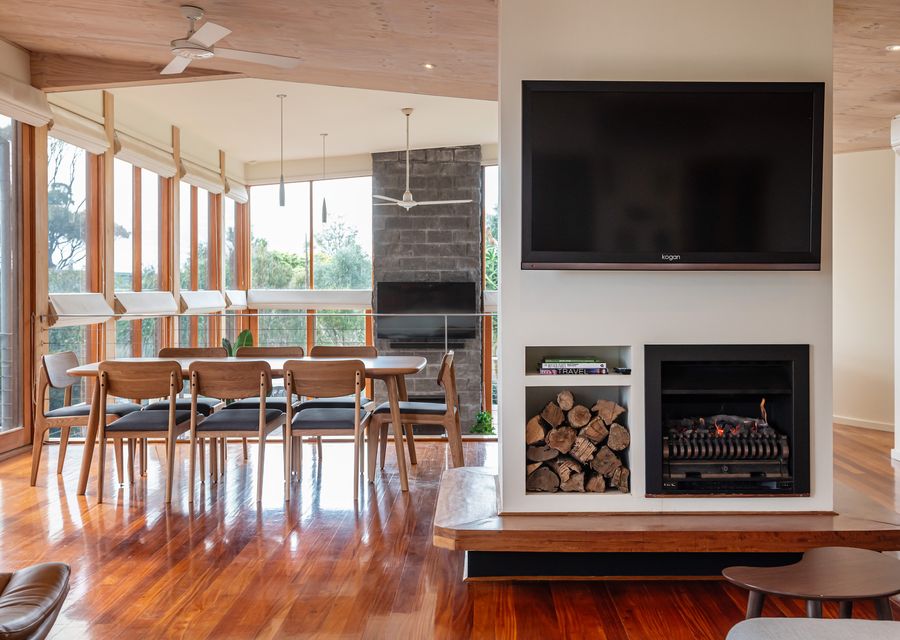 Fireplace for additional warmth