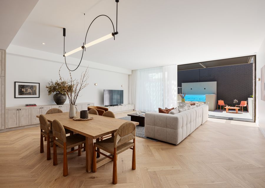 Styled perfectly throughout. Main living leading out to secure courtyard with gas heated plunge pool and out door dining 