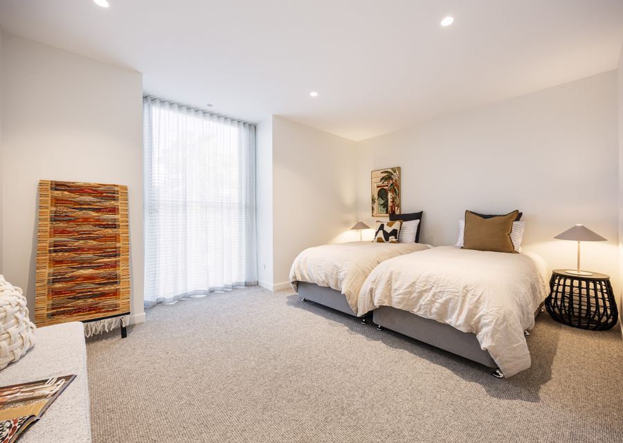 Bedroom three with two king single beds or king bed 