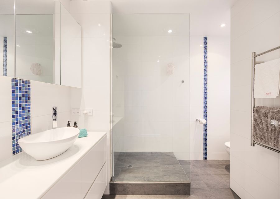 Bathroom shower and toilet 