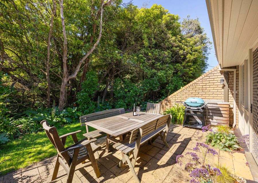 Outdoor seating to enjoy garden view. BBQ at the back 