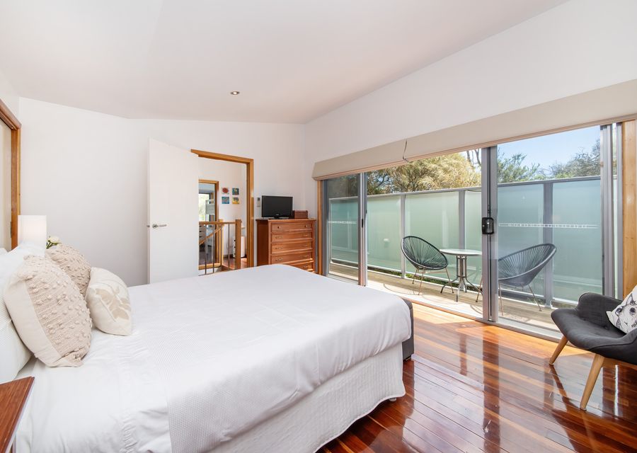 light filled master out to balcony