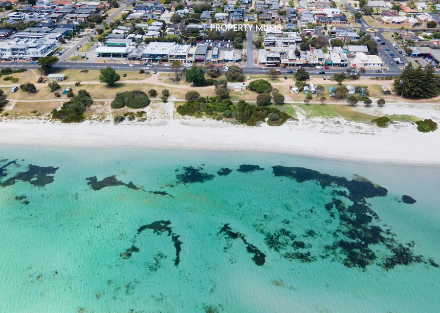 rye beach, shops and property view