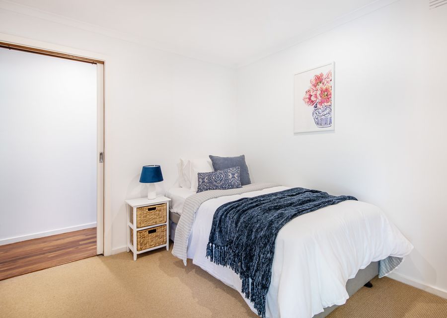 Bedroom four has 1 single bed with trundle