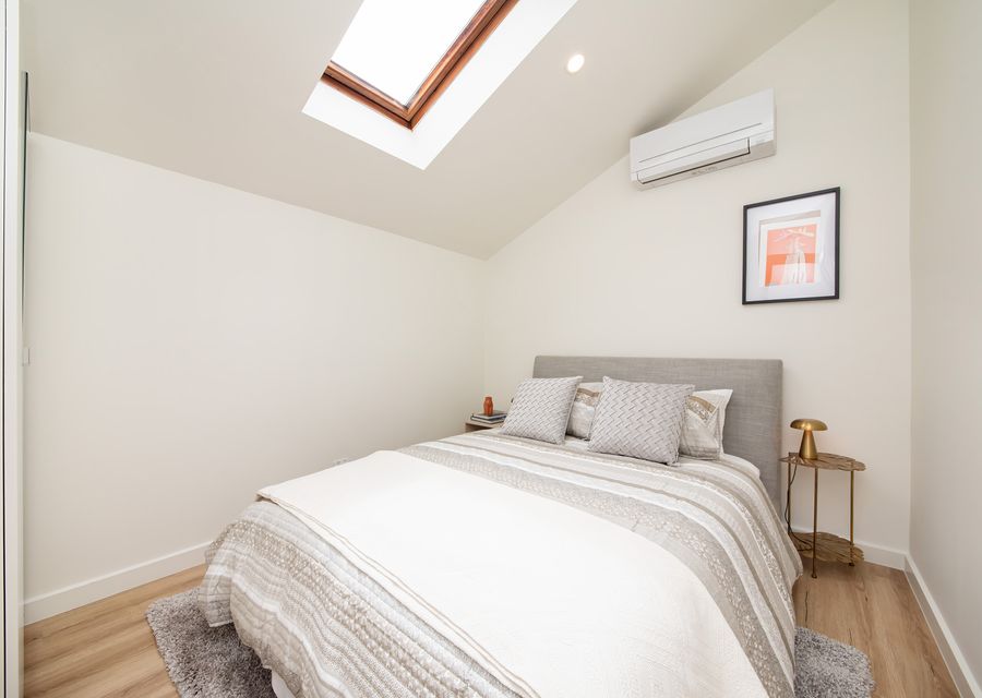 Queen bedroom with split system airconditioning and heating  on 1st floor