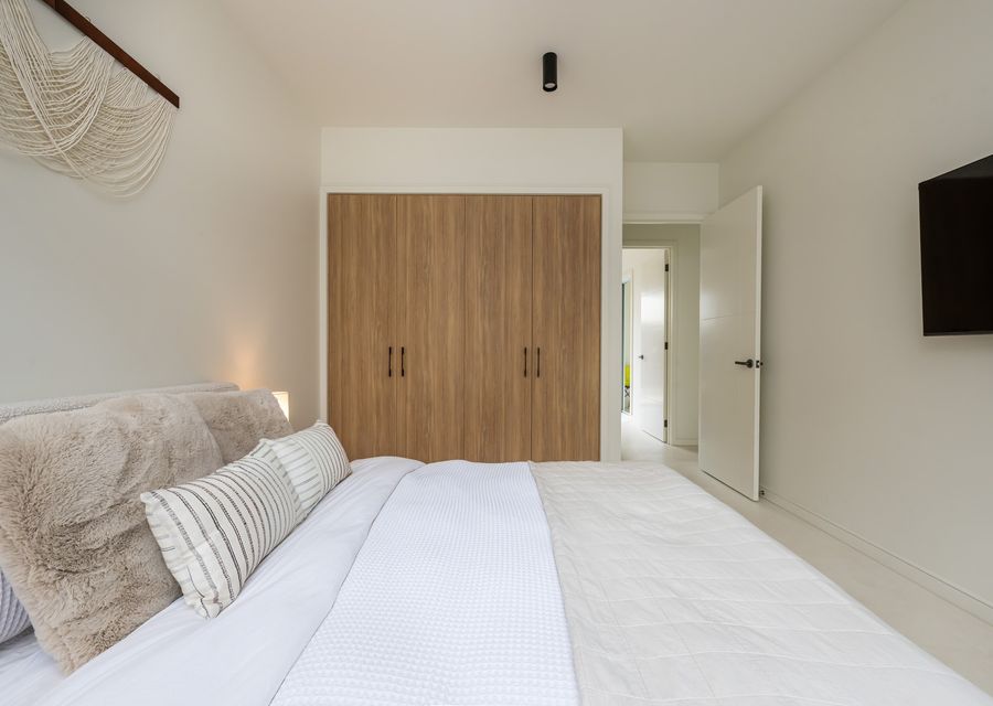 Master bedroom with king bed 