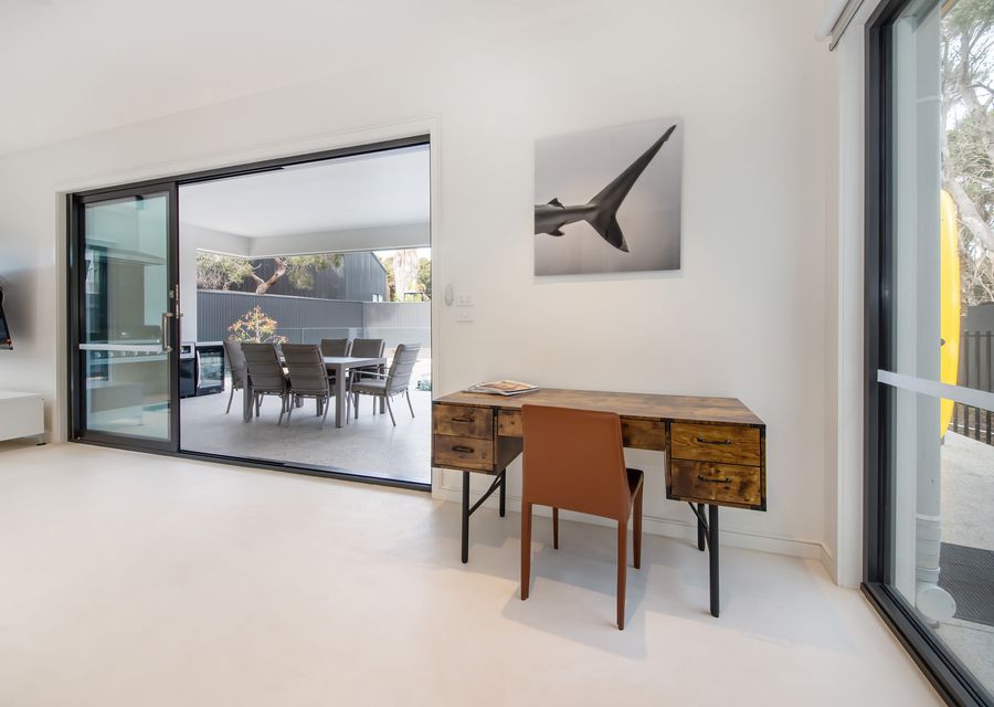 A study table is also available 